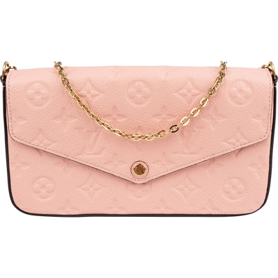Louis Vuitton Leather Monogram Empreinte Félicie Pochette Crossbody Bag