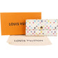 Louis Vuitton Canvas Monogram Murakami Multicolor Sarah Wallet