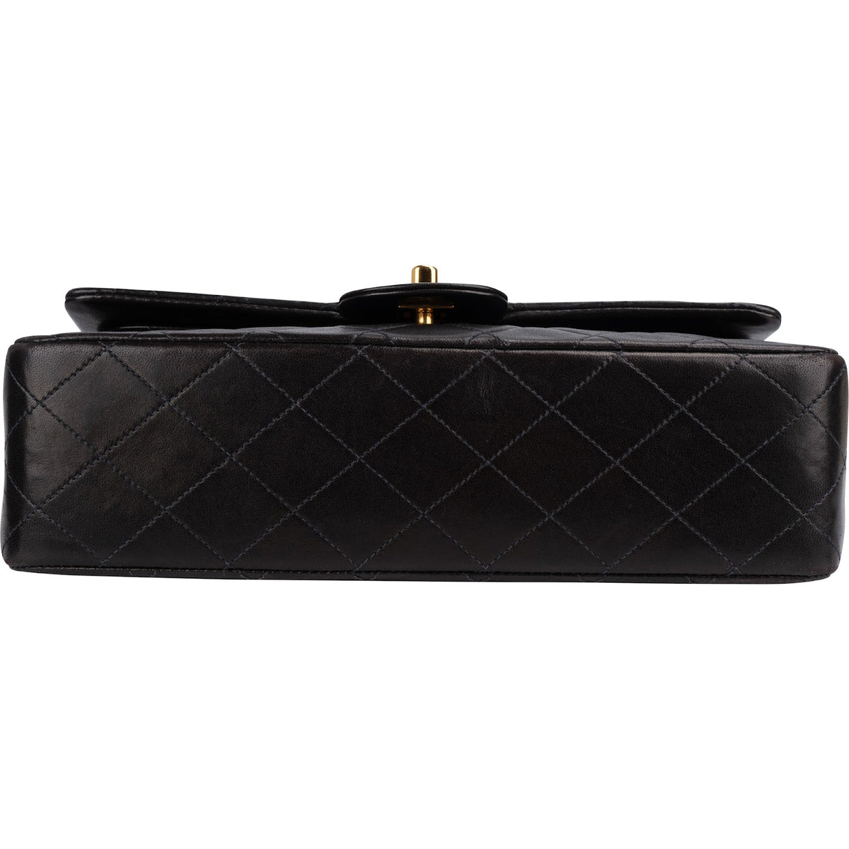 Chanel Quilted Lambskin 24K Gold Medium Double Flap Shoulder Bag