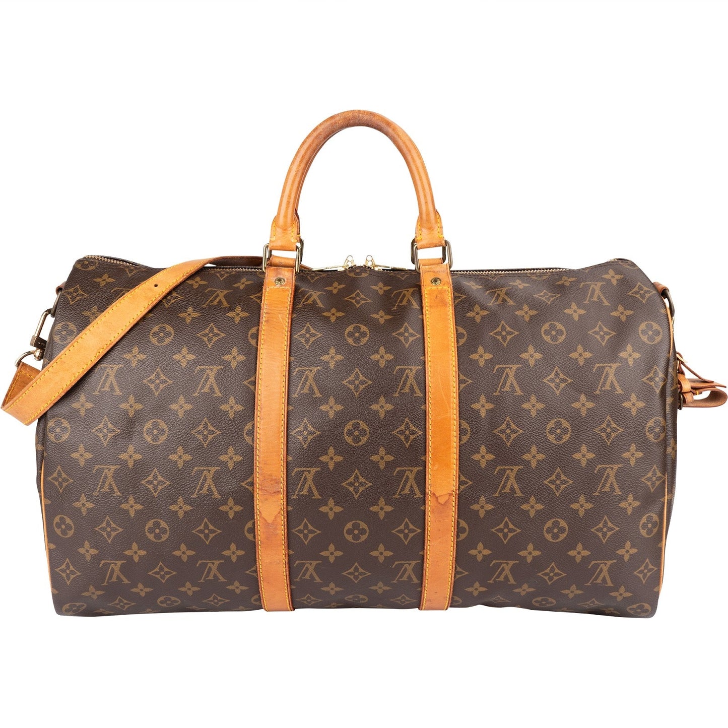 Louis Vuitton Monogram Canvas Keepall 50 Bandoulière Travel Bag