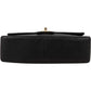 Chanel Quilted Lambskin 24K Gold Single Flap Shoulder Bag