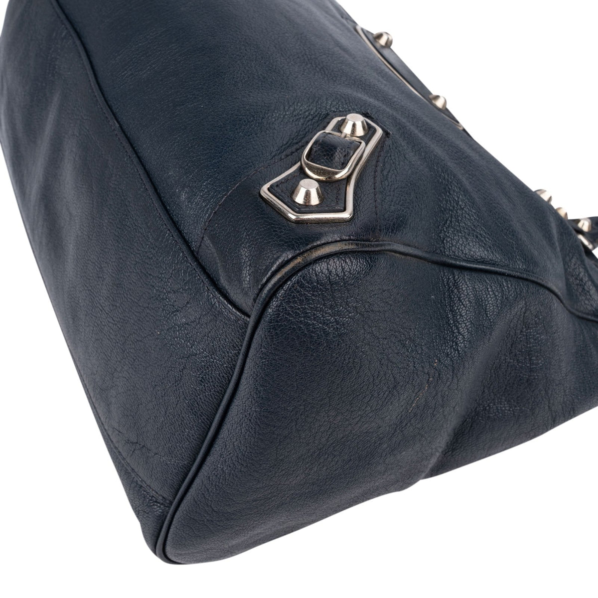 Balenciaga Blue  Leather Giant City Handbag