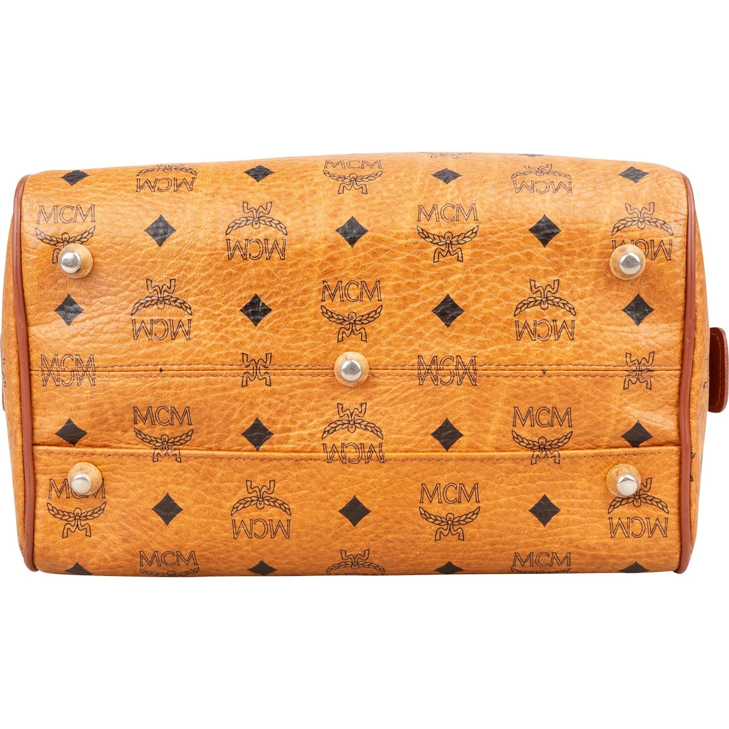 MCM Monogram Visetos Boston Handbag