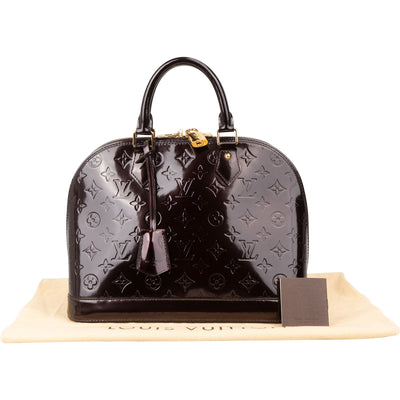 Louis Vuitton Monogram Vernis Leather Alma PM Handbag