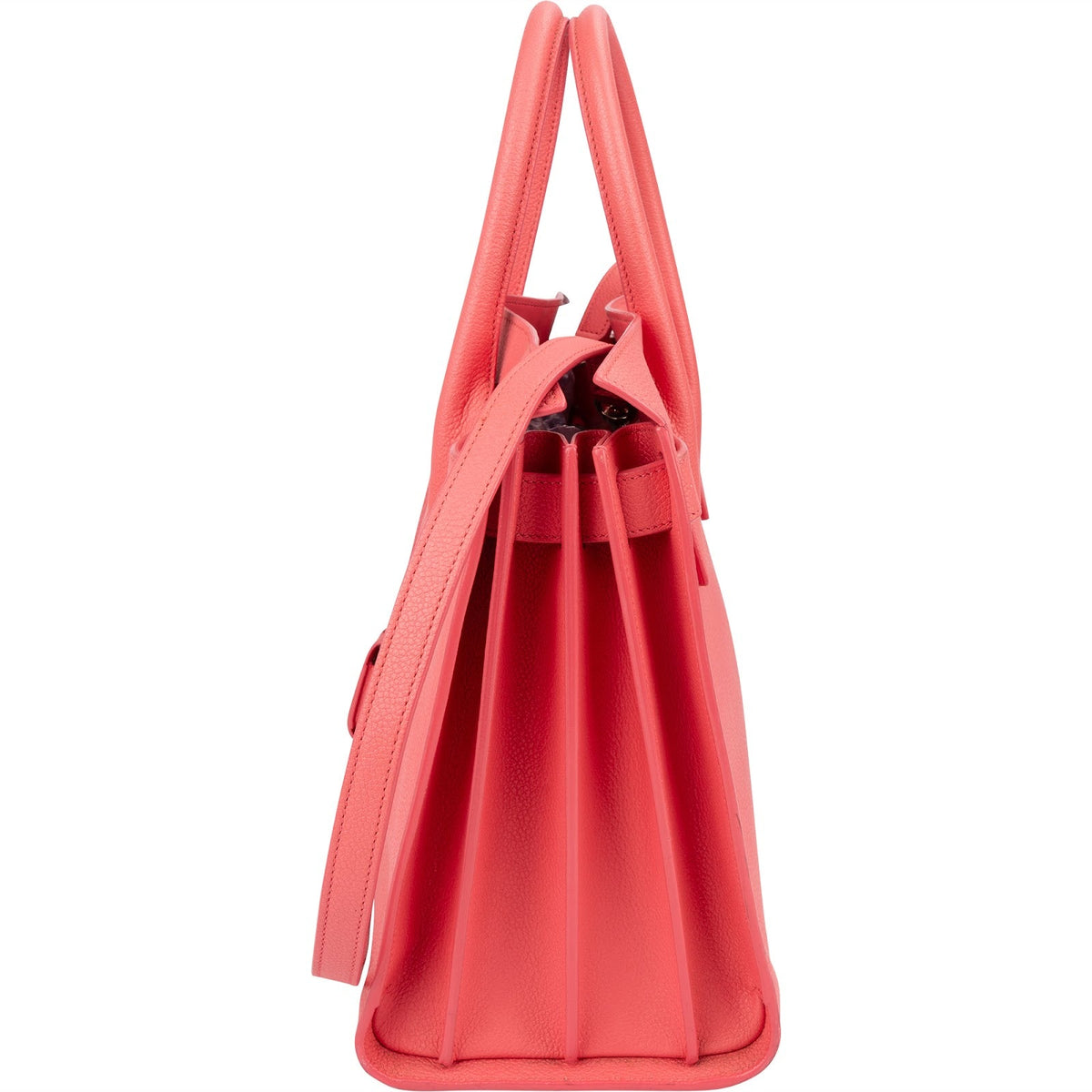 Saint Laurent Grained Leather Sac de Jour Handbag