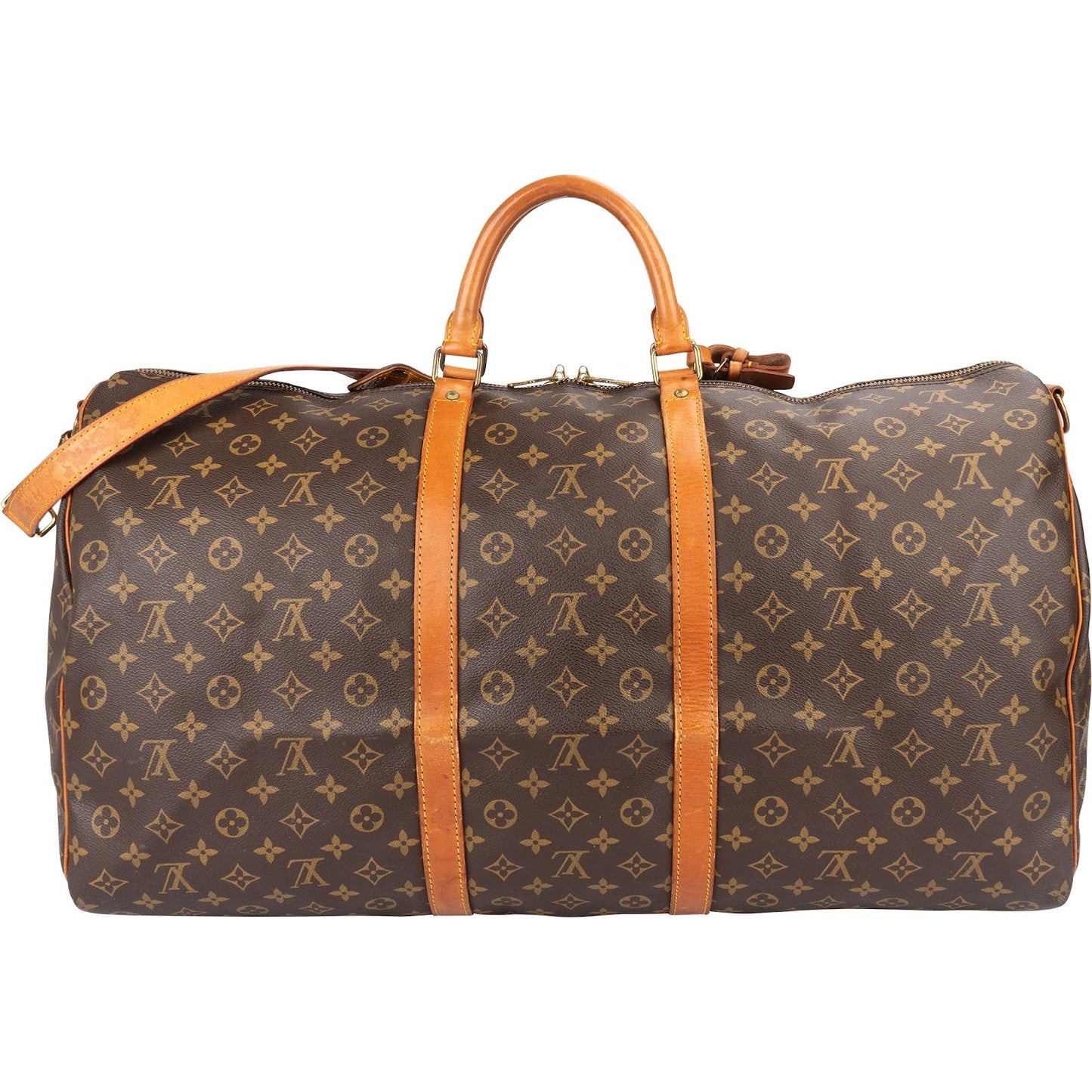 Louis Vuitton Monogram Canvas Keepall 60 Bandoulière Travel Bag