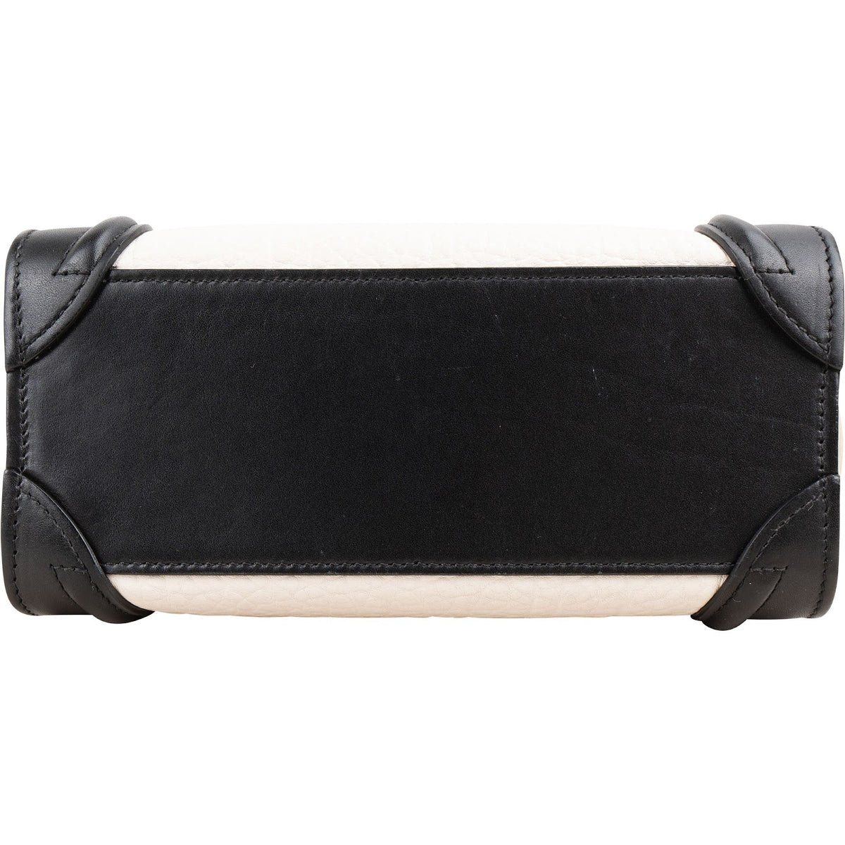 Céline Tricolor Grained Suede & Leather Nano Luggage Handbag