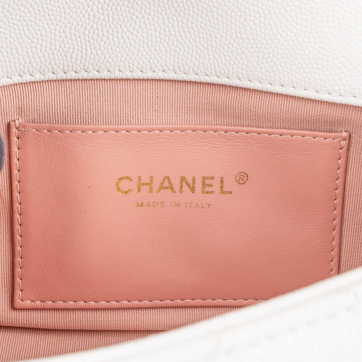Chanel Quilted Caviar Leather Chunky Chain Rectangular Single Flap Shoulder Bag