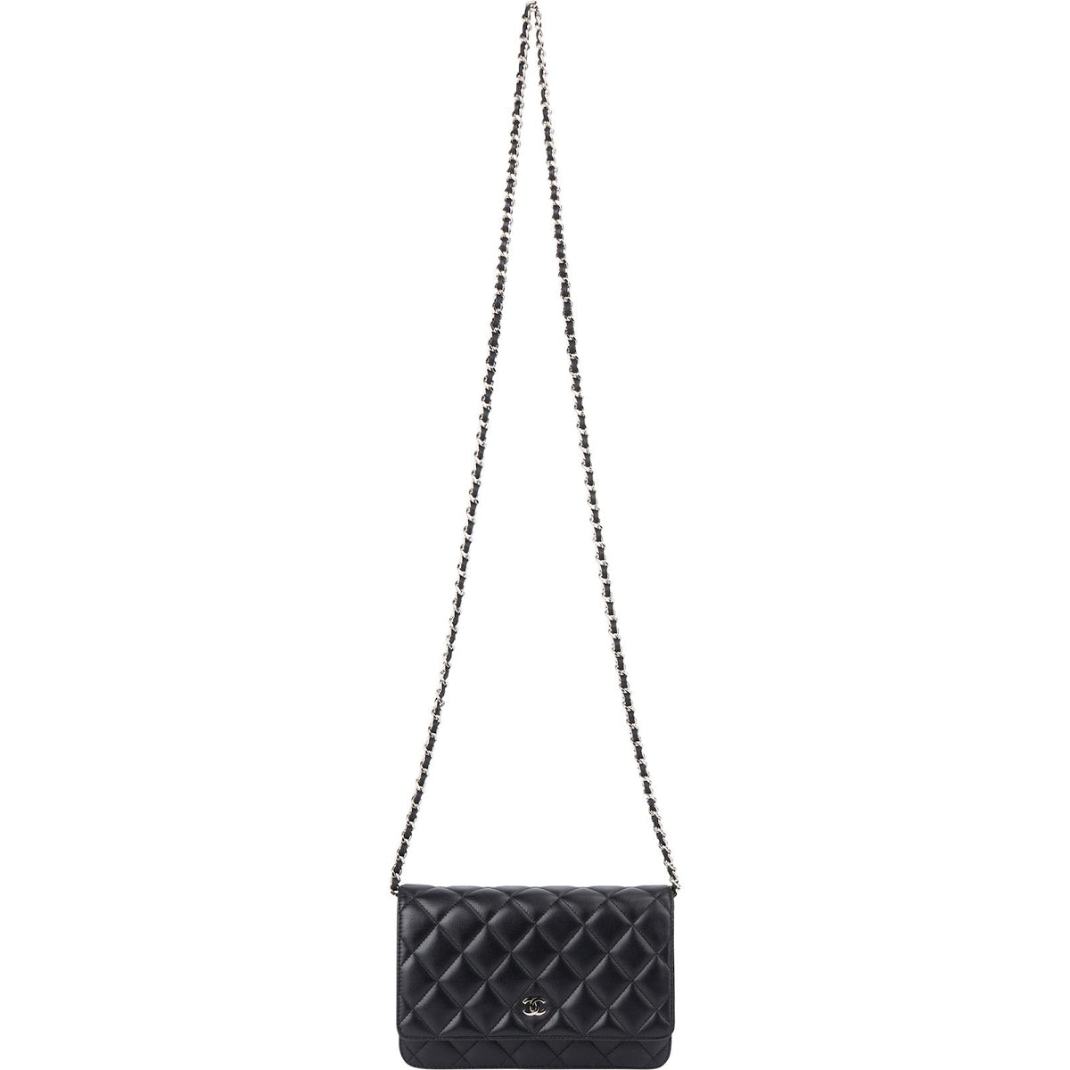Chanel Wallet On Chain aus gestepptem Caviar-Leder – Ansicht 10
