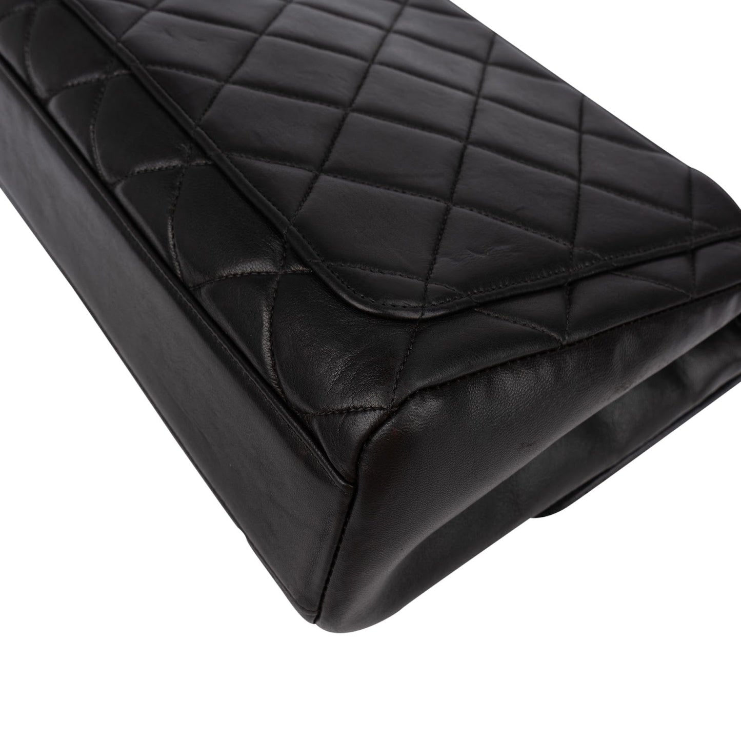 Chanel Quilted Lambskin Rectangular Single Flap Crossbody Bag