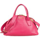 Miu Miu Bauletto Dome aus rosa Madras-Leder – Vorderansicht