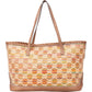 Gucci Monogram Multicolor Raffia and Leather GG Bamboo Tassel Tote Shoulder Bag