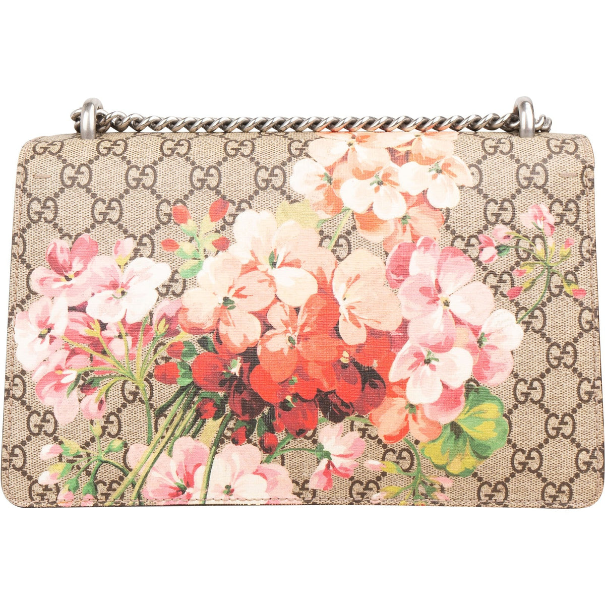 Gucci Monogram GG Supreme Floral Print Dionysus Shoulder Bag