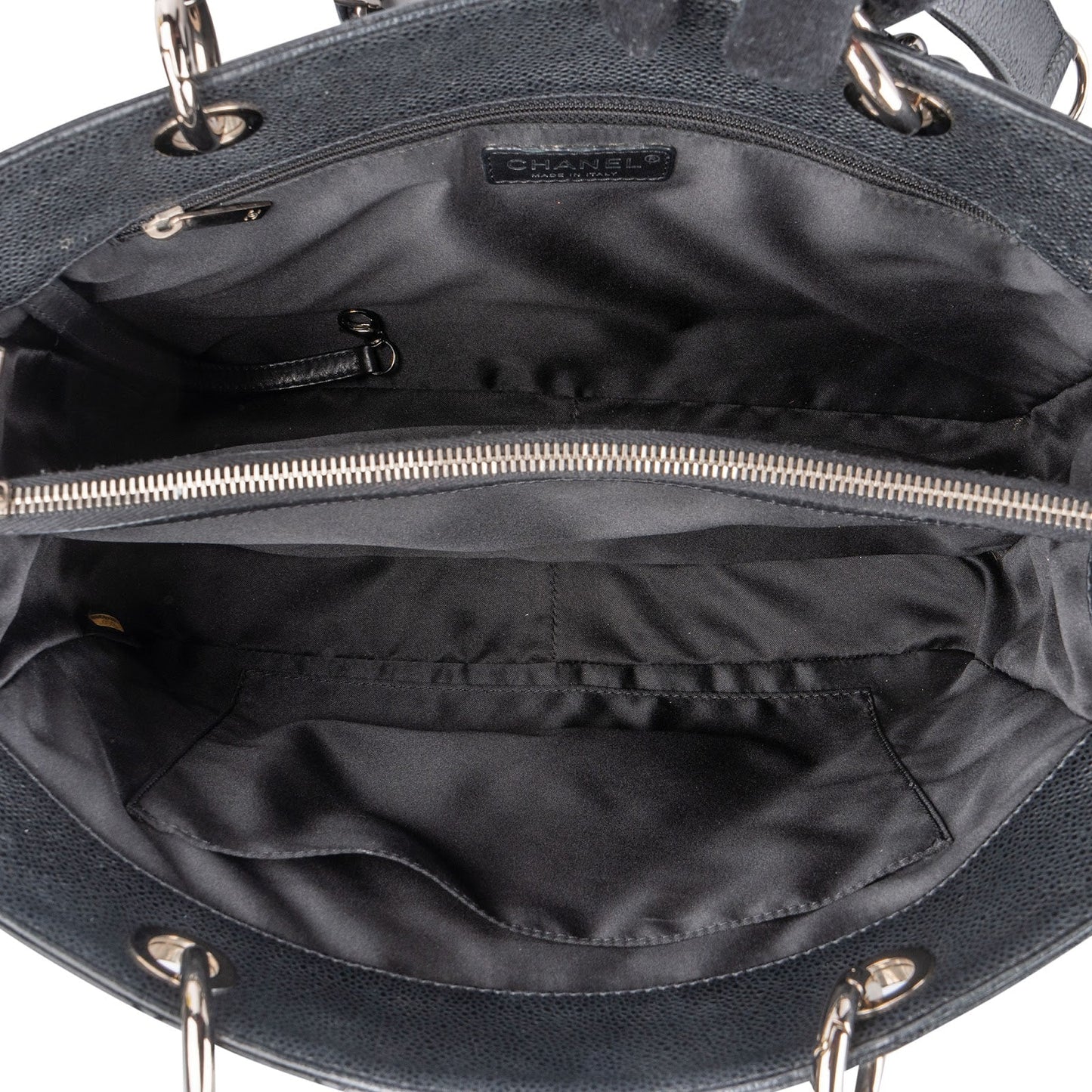 Chanel Quilted Caviar Leather Grand Shopping CC Handbag