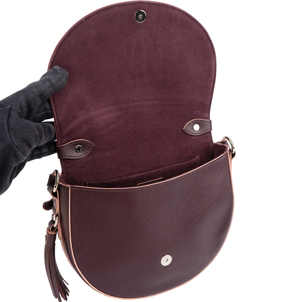 Louis Vuitton Prune/Rose Poudre Epi Leather Maroon NM Saint Cloud Crossbody Bag