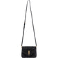 Yves Saint Laurent Quilted Suede Mini Loulou Puffer Crossbody Bag