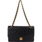 Chanel Quilted Lambskin 24K Gold Medium Double Flap Shoulder Bag