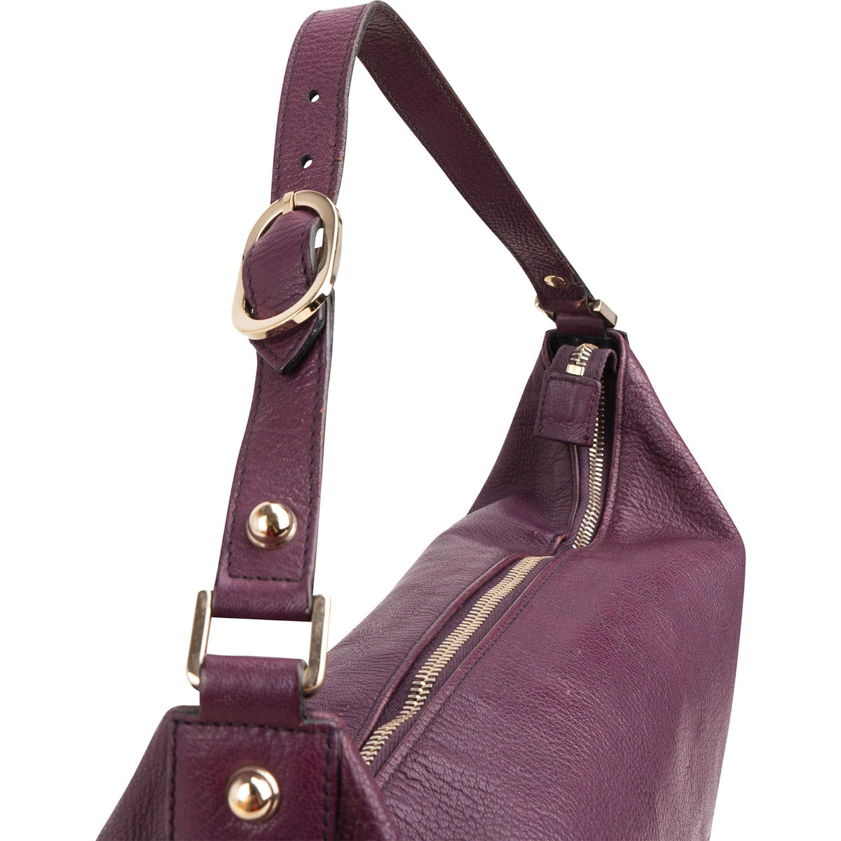 Gucci Interlocking G Britt Hobo aus genarbtem Leder – Ansicht 2
