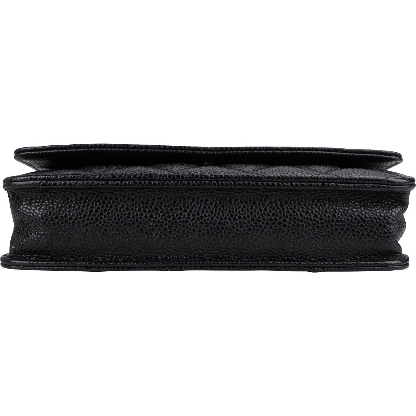 Chanel Quilted Caviar Leather Wallet on Chain Crossbody Bag