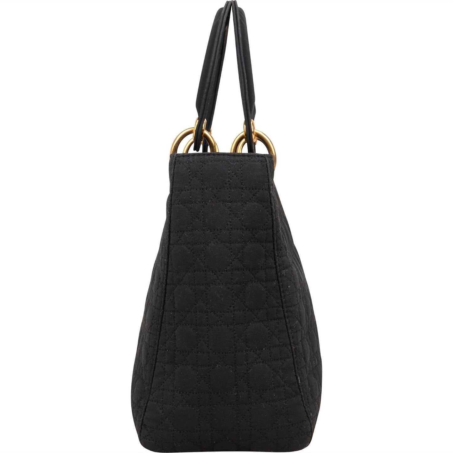 Christian Dior Quilted Nylon Cannage Lady Dior Handbag