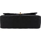 Chanel Quilted Caviar Leather Jumbo Double Flap Shoulder Bag