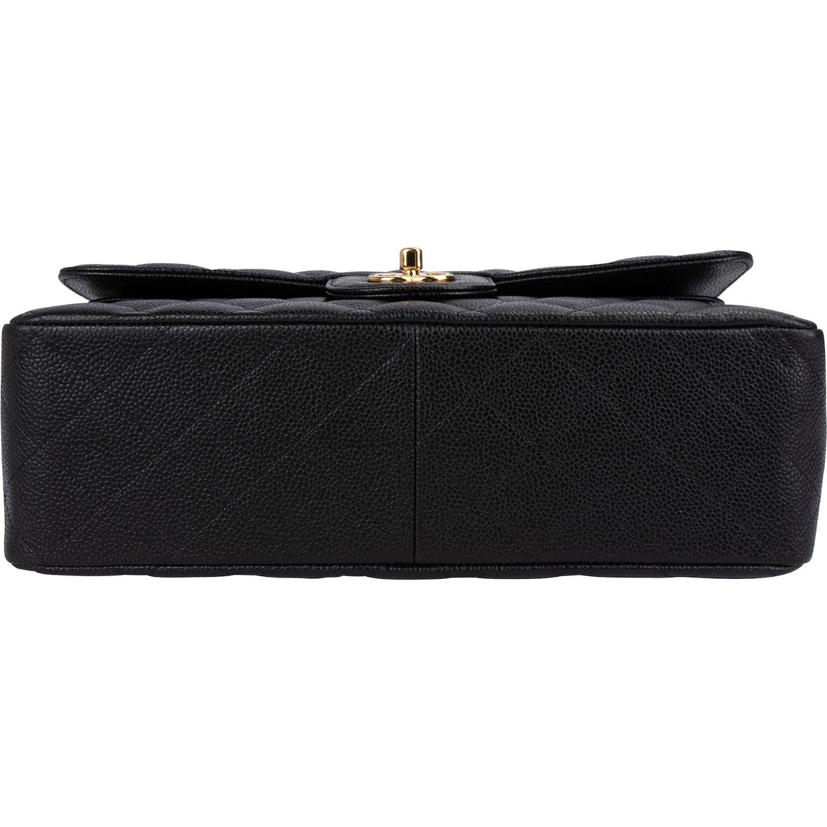 Chanel Quilted Caviar Leather Jumbo Double Flap Shoulder Bag