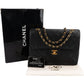 Chanel Quilted Lambskin Medium 24K Gold Double Flap Shoulder Bag