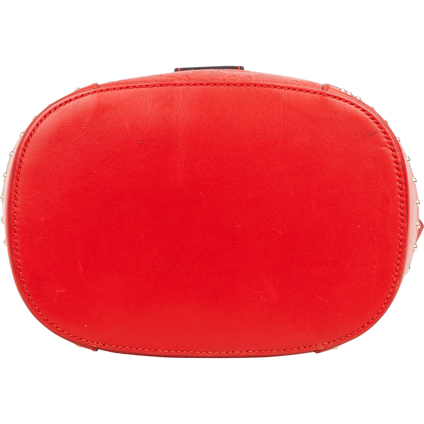 Gucci Guccissima Leather Studded Bucket Crossbody Bag