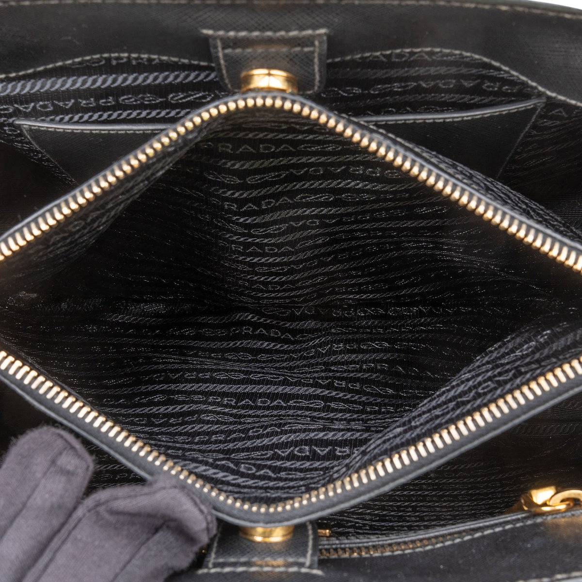 Prada Saffiano Leather Galleria Tote Handbag