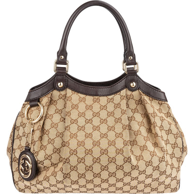 Gucci Monogram GG Canvas Sukey Hobo Handbag