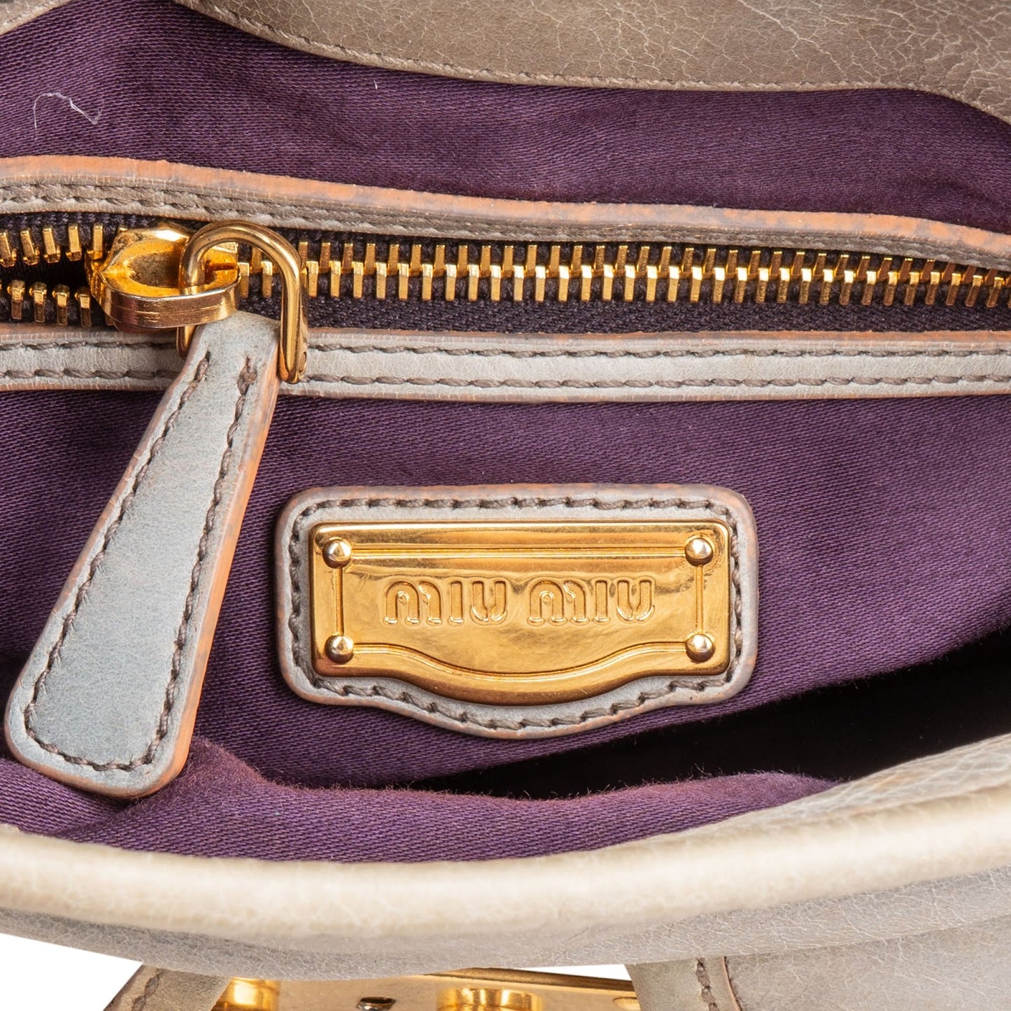 Miu Miu Quilted Vitello Leather Small City Handbag