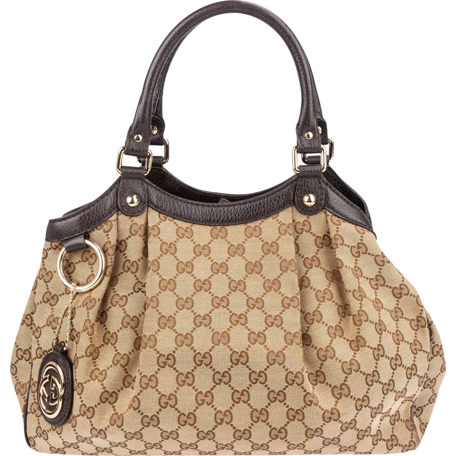 Gucci Monogram GG Canvas Sukey Hobo Handbag