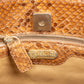 Fendi Monogram Python and Zucca Canvas Patchwork Shoulder Bag