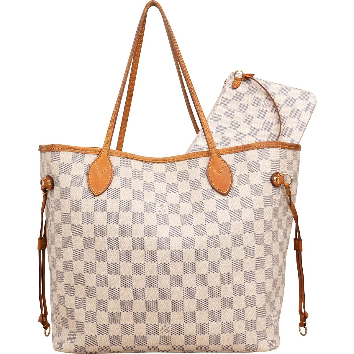 Louis Vuitton Neverfull MM aus Damier Azur Canvas – Ansicht 5