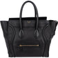 Celine Black Leather Luggage Handbag