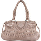 Salvatore Ferragamo Pleated Leather Gancini Flap Bag Handbag