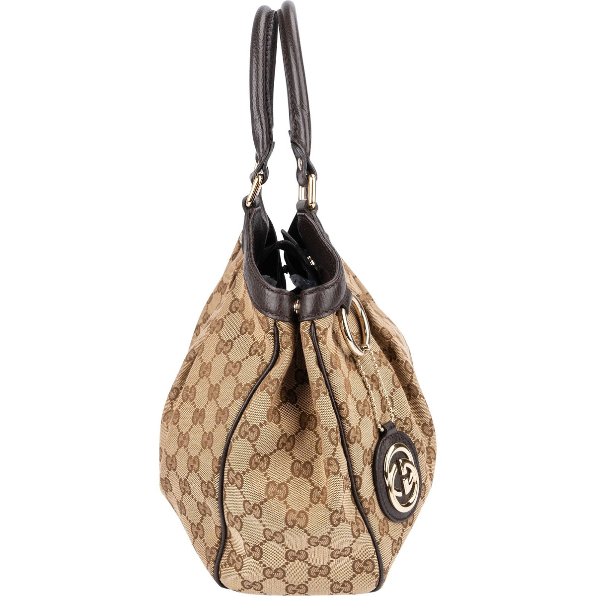 Gucci Monogram GG Canvas Sukey Hobo Handbag