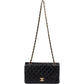 Chanel Quilted Lambskin CC Medium Double Flap Shoulder Bag