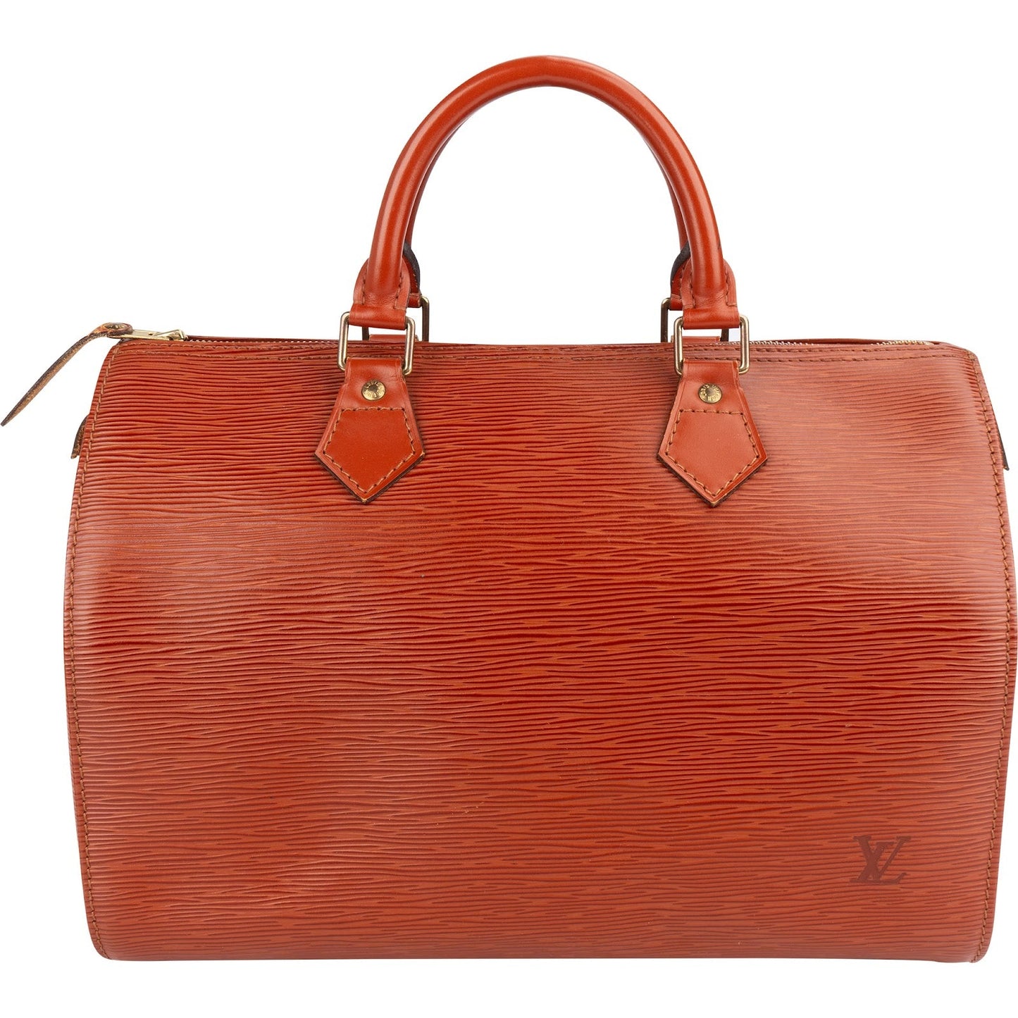 Louis Vuitton Cognac Epi Leather Speedy 30 Handbag