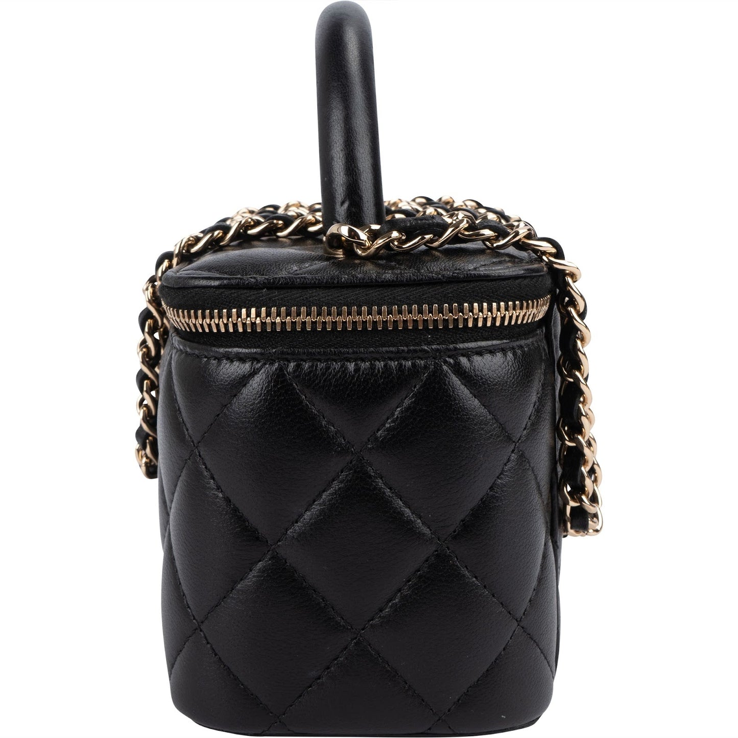 Chanel Quilted Lambskin Vanity Case Crossbody Bag