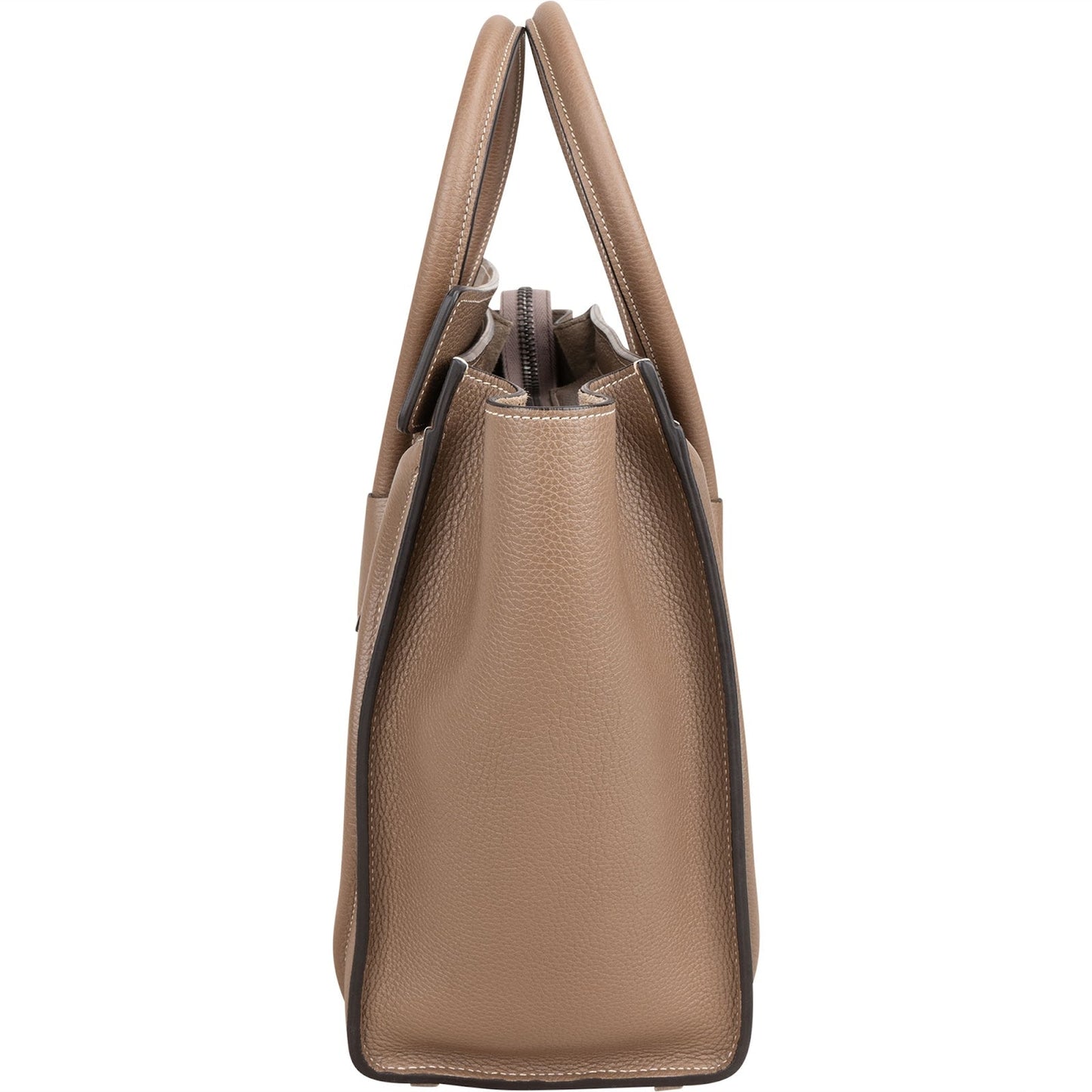 Celine Drummed Calfskin Luggage Handbag