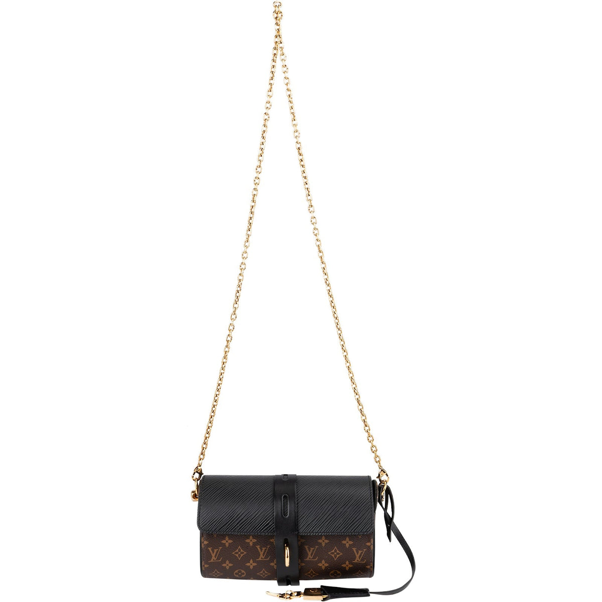 Louis Vuitton Monogram Canvas & Noir Epi Leather Glasses Case Crossbody Bag