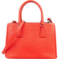 Prada Red Saffiano Leather Galleria Tote Handbag
