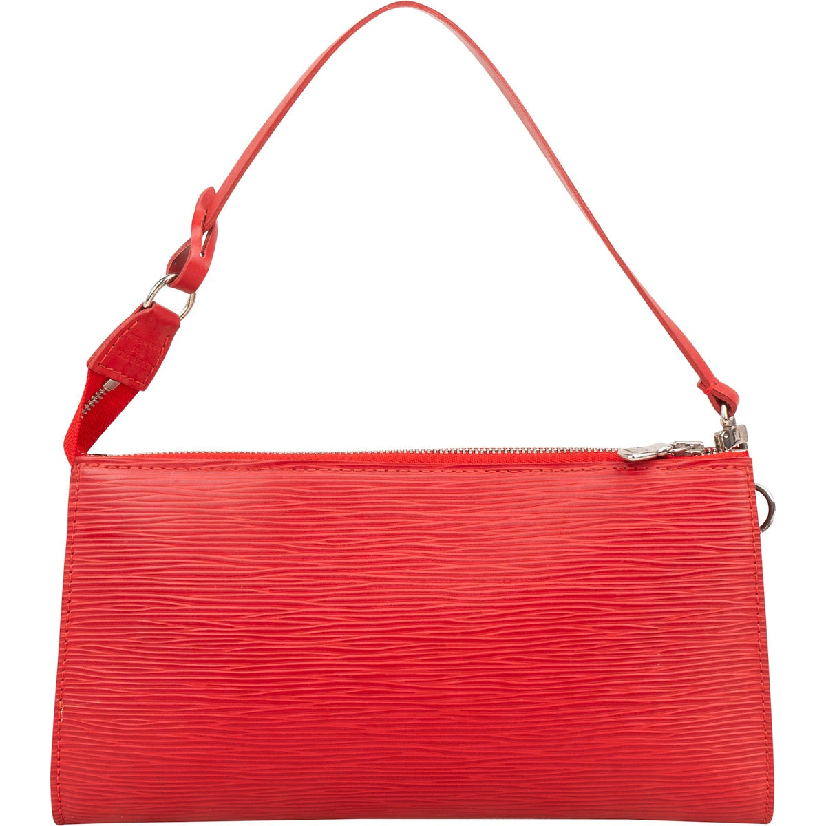 Louis Vuitton Pochette Accessoires aus rotem Epi-Leder – Ansicht 5