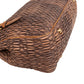 Miu Miu Matelassé Nappa Leather Bicolor Brown Tote Satchel Handbag