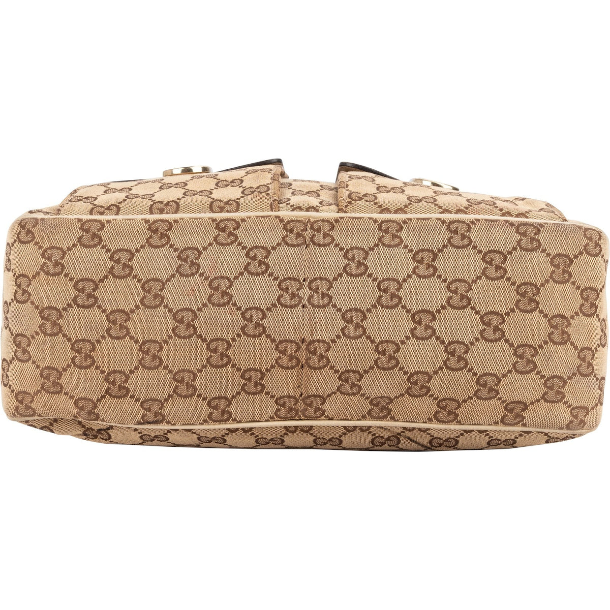 Gucci Monogram GG Abbey Double Pocket Hobo Shoulder Bag