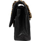 Chanel Quilted Lambskin 24K Gold Medium Double Flap Shoulder Bag