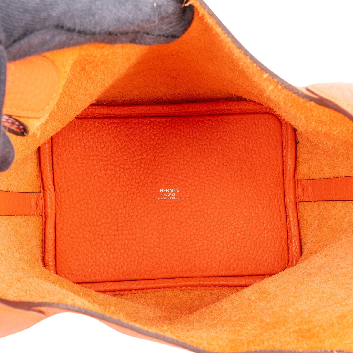 Hermès Tangerine Orange Taurillon Clemence Picotin Lock 18 (PM) Handbag
