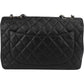 Chanel Quilted Caviar Leather Palladium Jumbo Single Flap Crossbody Bag