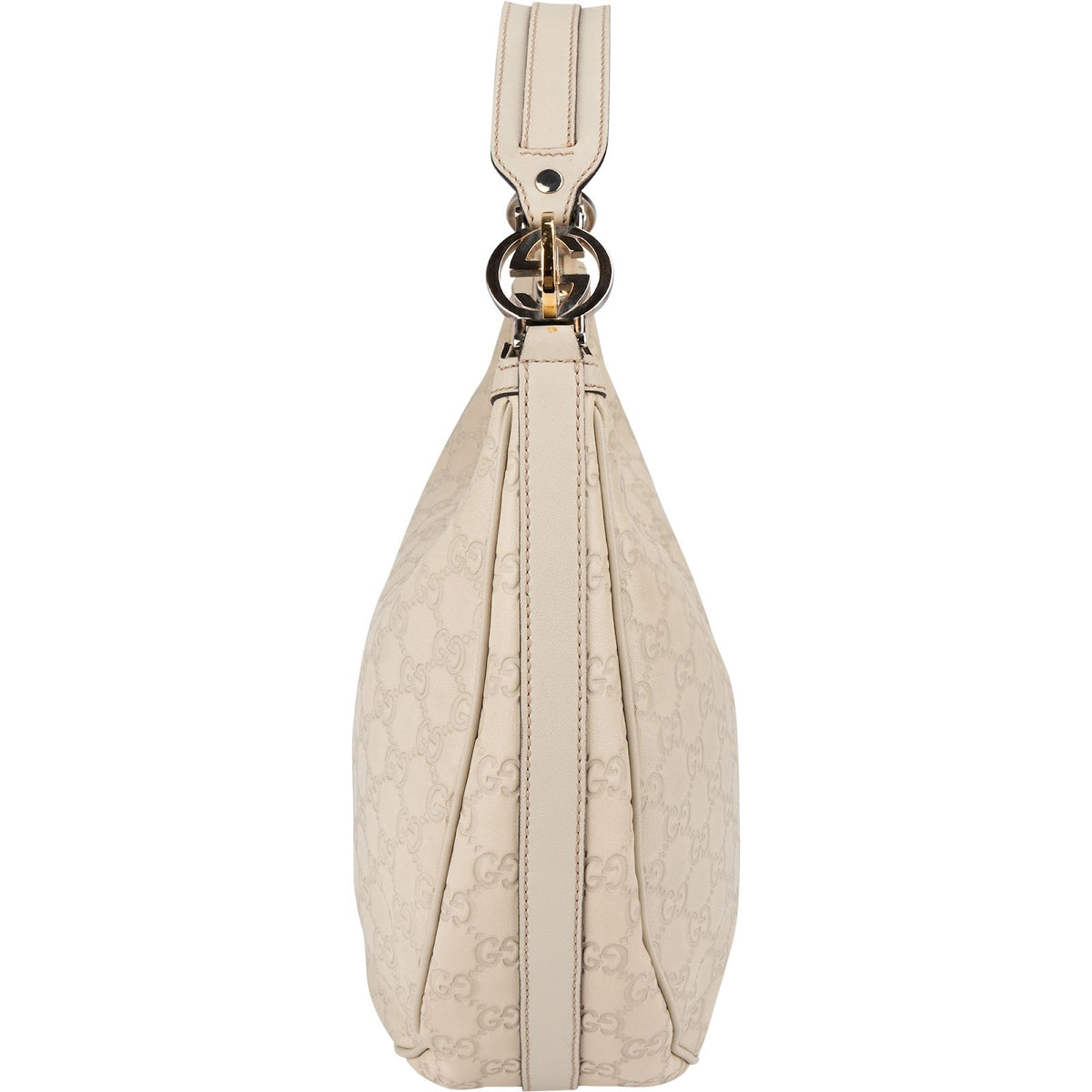 Gucci Guccissima Leather Britt Interlocking G Shoulder Bag